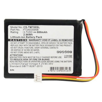 Replacement GPS Battery for TomTom CS-TM700SL F724035958 ONE XL 325